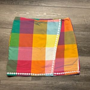 Crown & Ivy Multicolor Plaid Skort